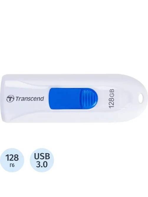 Флеш-память Transcend JetFlash 790, 128Gb, USB 3.1 G1, б/син, TS128GJF790W