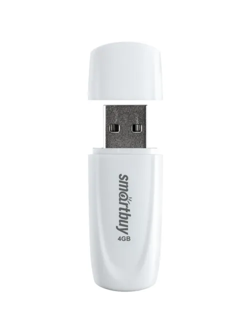 Флеш-память SmartBuy UFD 2.0 004GB Scout White (SB004GB2SCW)