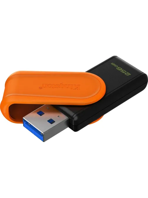 Флеш-память Kingston DataTraveler Exodia S,256Гб,USB 3.2,черный,оранжевый