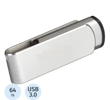 Флеш-память Promega Jet 64GB USB3.0 серебро, металл, под лого NTU388U3064GB