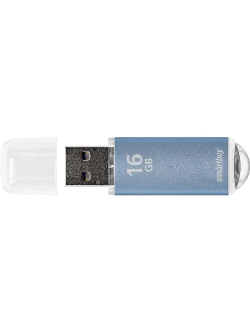 Флеш-память Smartbuy V-Cut, 16Gb, USB 2.0, син, SB16GBVC-B