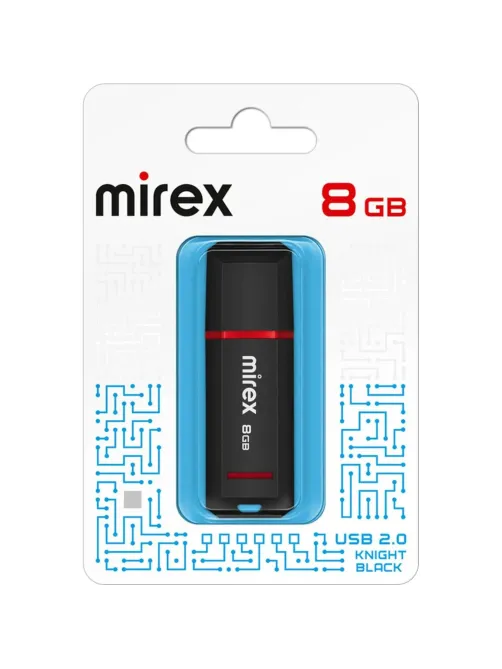 Флеш-память Mirex USB KNIGHT BLACK 8Gb (13600-FMUKNT08 )