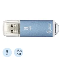 Флеш-память Smartbuy V-Cut, 8Gb, USB 2.0, син, SB8GBVC-B