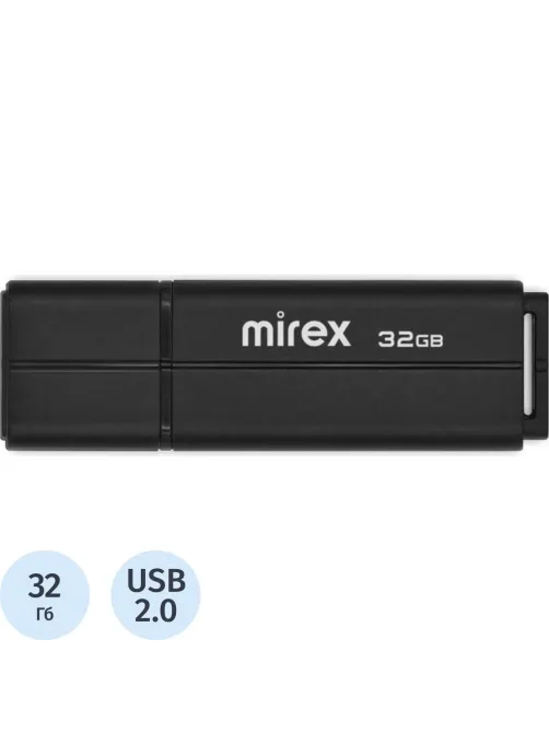 Флеш-память Mirex USB LINE BLACK 32Gb (13600-FMULBK32 )