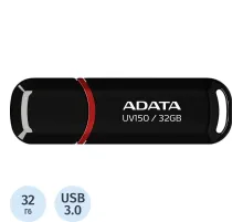 Флеш-память ADATA UV150, 32GB, AUV150-32G-RBK