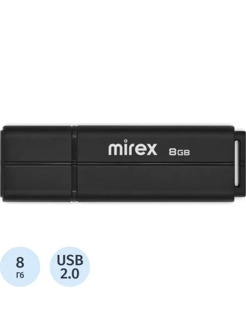 Флеш-память Mirex USB LINE BLACK 8Gb (13600-FMULBK08 )