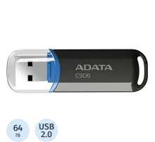 Флеш-память ADATA C906, 64GB, AC906-64G-RBK