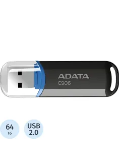 Флеш-память ADATA C906, 64GB, AC906-64G-RBK
