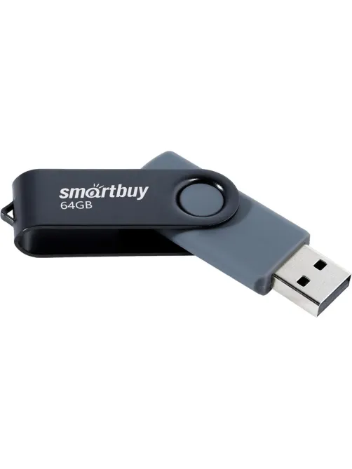 Флеш-память SmartBuy UFD 2.0 064GB Twist Black (SB064GB2TWK)