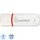 Флеш-память Smartbuy Crown, 8Gb, USB 2.0, бел, SB8GBCRW-W