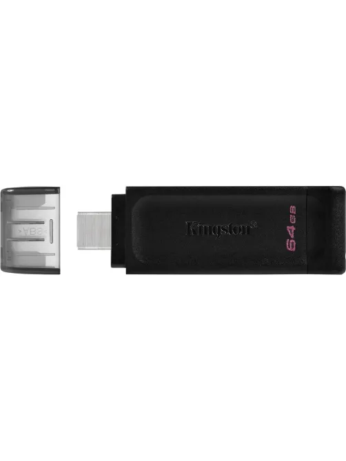 Флеш-память Kingston DataTraveler 70, USB-C 3.2 G1, чер, DT70/64GB
