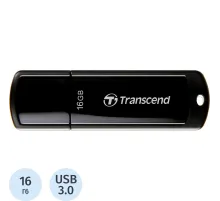 Флеш-память Transcend JetFlash 700, 16Gb, USB 3.1 G1, чер, TS16GJF700