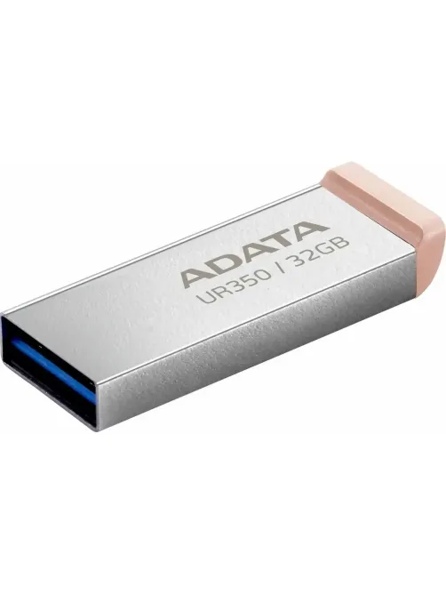 Флеш-память 32GB ADATA UR350, USB 3.2, металл/коричневый
