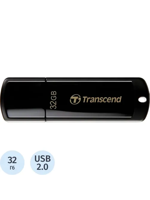Флеш-память Transcend JetFlash 350, 32Gb, USB 2.0, чер, TS32GJF350