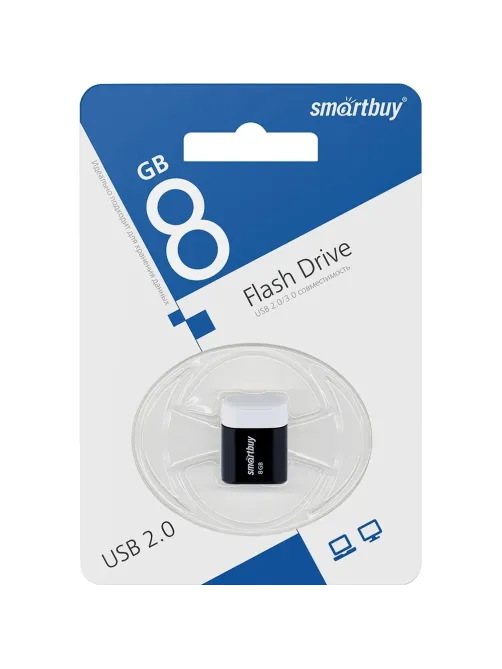 Флеш-память Smartbuy UFD 2.0 8GB LARA Black (SB8GBLara-K)