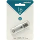 Флеш-память Smartbuy V-Cut, 16Gb, USB 2.0, сереб, SB16GBVC-S