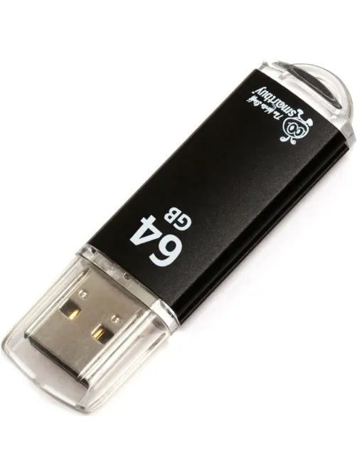 Флеш-память Smartbuy V-Cut, 64Gb, USB 2.0, чер, SB64GBVC-K