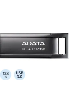 Флеш-память ADATA 128GB AROY-UR340-128GBK BLACK