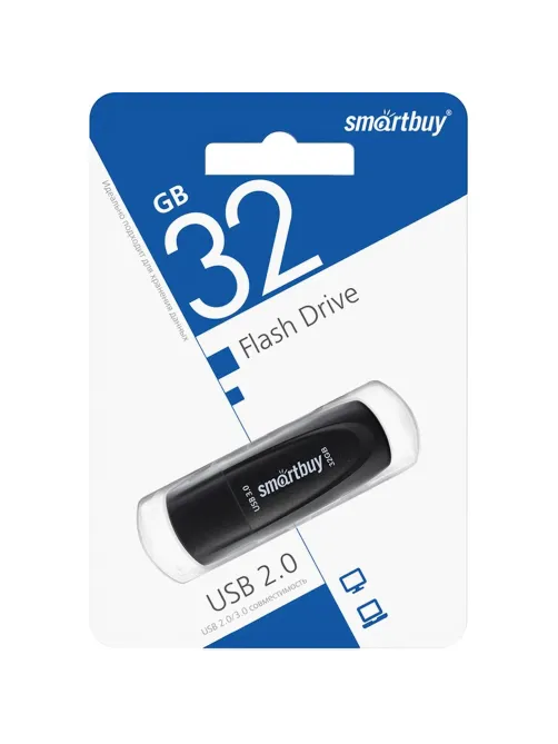 Флеш-память Smartbuy UFD 3.0/3.1 32GB Scout Black (SB032GB3SCK)
