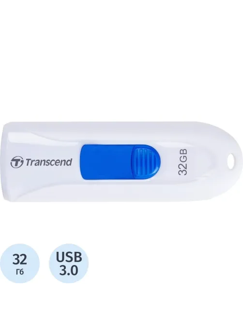 Флеш-память Transcend JetFlash 790, 32Gb, USB 3.1 G1, б/син, TS32GJF790W