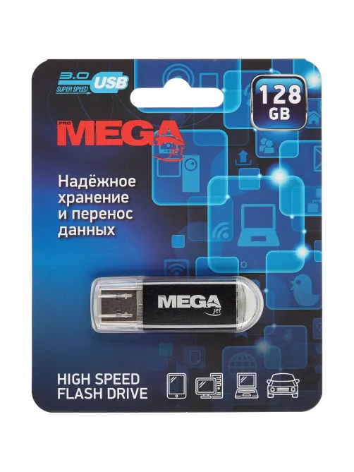 Флеш-память Promega Jet 128GB USB3.0 черный, металл, под лого NTG358U3128GB