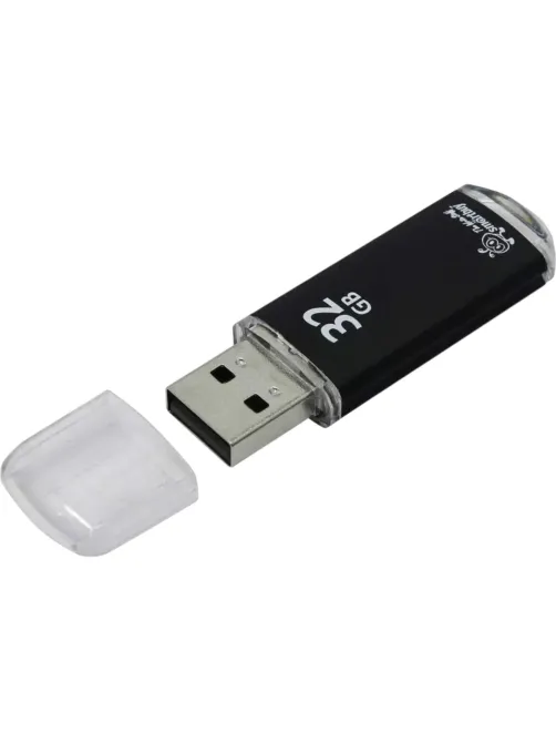 Флеш-память Smartbuy V-Cut, 32Gb, USB 2.0, чер, SB32GBVC-K