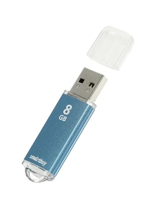 Флеш-память Smartbuy V-Cut, 8Gb, USB 2.0, син, SB8GBVC-B