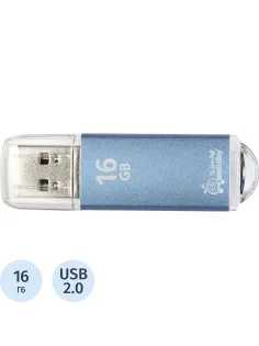Флеш-память Smartbuy V-Cut, 16Gb, USB 2.0, син, SB16GBVC-B