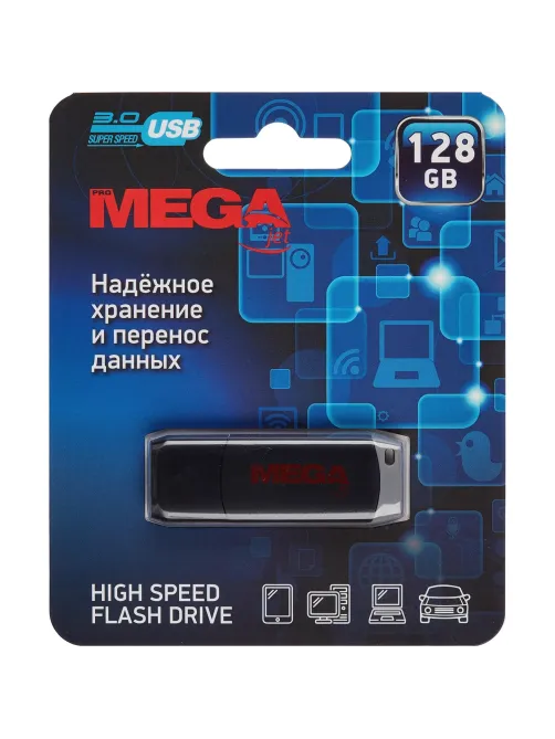 Флеш-память Promega Jet 128GB USB3.0/черн пластик/под лого NTU181U3128GBK