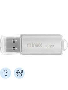 Флеш-память Mirex USB UNIT SILVER 32Gb (13600-FMUUSI32 )