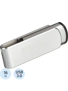 Флеш-память Promega Jet 16GB USB3.0 серебро, металл, под лого NTU388U3016GB