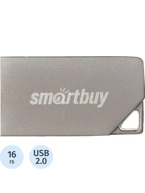 Флеш-память Smartbuy UFD 2.0 016GB MU30 Metal (SB016GBMU30)