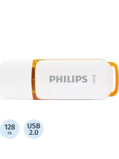 Флеш-память PHILIPS SNOW2.0 128GB, USB 2.0