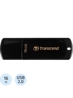 Флеш-память Transcend JetFlash 350, 16Gb, USB 2.0, чер, TS16GJF350