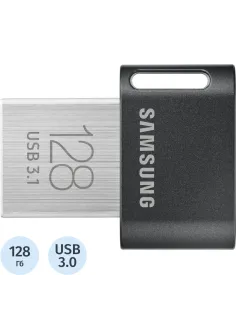 Флеш-память Samsung FIT Plus, 128Gb, USB 3.1 G1, чер, MUF-128AB/APC