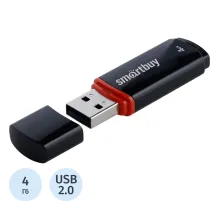 Флеш-память Smartbuy UFD 4GB Crown Black (SB4GBCRW-K)
