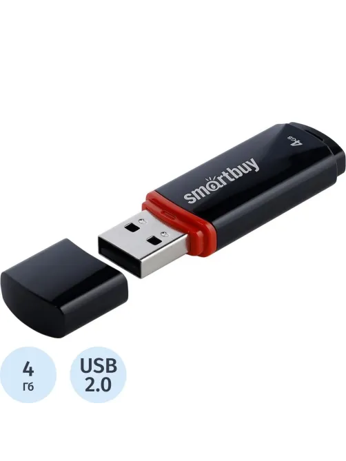 Флеш-память Smartbuy UFD 4GB Crown Black (SB4GBCRW-K)