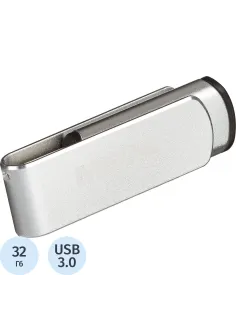 Флеш-память Promega Jet 32GB USB3.0 серебро, металл, под лого NTU388U3032GB