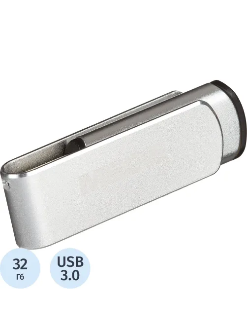 Флеш-память Promega Jet 32GB USB3.0 серебро, металл, под лого NTU388U3032GB