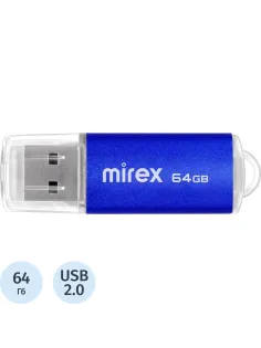 Флеш-память Mirex USB UNIT AQUA 64Gb (13600-FMUAQU64 )