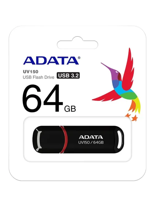 Флеш-память ADATA UV150, 64GB, AUV150-64G-RBK