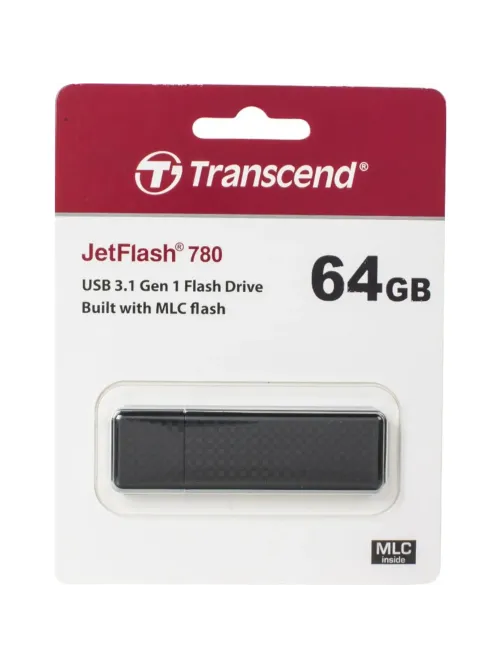 Флеш-память Transcend JetFlash 780, 64Gb, USB 3.1 G1, чер, TS64GJF780