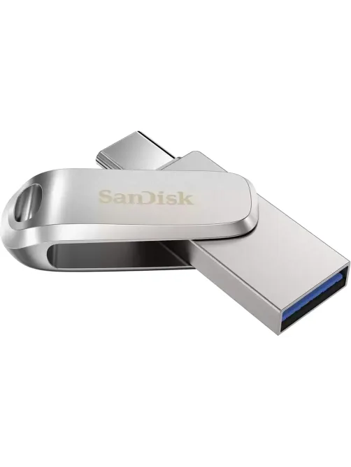 Флеш-память SanDisk Ultra Dual Drive Luxe64GB/USB-C/серебр(SDDDC4-064G-G46)