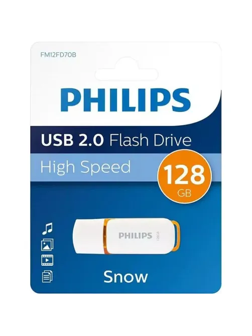 Флеш-память PHILIPS SNOW2.0 128GB, USB 2.0