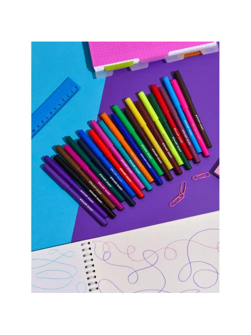 Фломастеры Комус Класс ColorPics набор 24 цв.,вентилир.,смыв., блист. упак