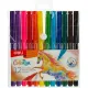 Фломастеры набор Deli  ColoRun вентилир. 12цв.пакет с европодвес., EC10003