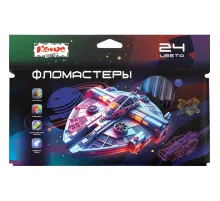Фломастеры Комус Класс Star way 24 цв. в наб.,вентилир.,смыв, карт. упак