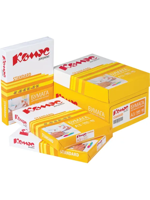 Бумага КОМУС ДОКУМЕНТ Standard (А3, марка С, 80 г/кв.м, 500 л)
