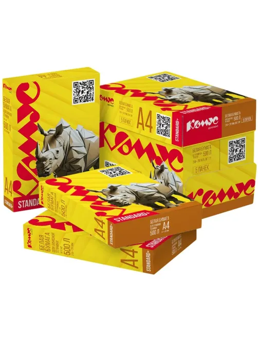 Бумага КОМУС ДОКУМЕНТ Standard+ (А4, марка С, 80 г/кв.м, 500 л)