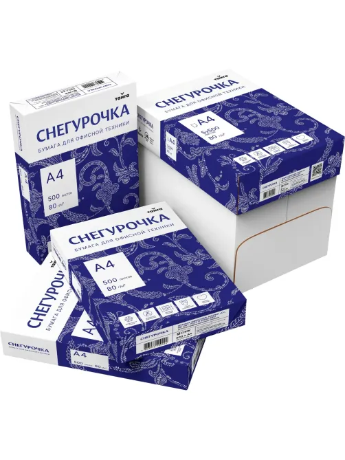 Бумага Снегурочка (А4, марка С, 80 г/кв.м, 500 л)